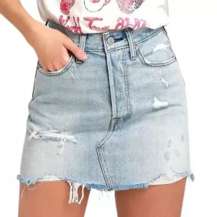 levis - Denim Distressed Skirt