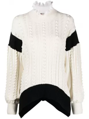 Ports 1961 - Two-tone Knit Jumper