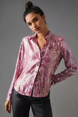 Shrunken Sequin Blouse