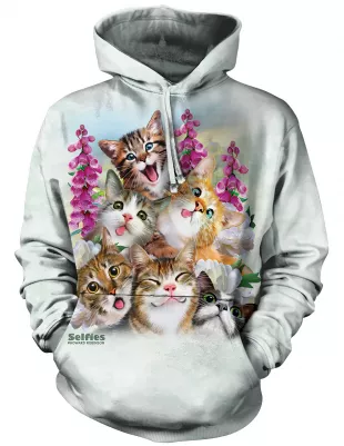 The Mountain - Kitten Selfie Hooded Sweatshirt