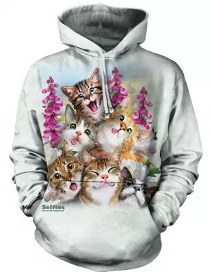 Kitten Selfie Hooded Sweatshirt
