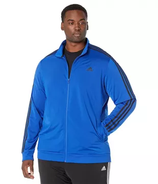 Adidas Essentials 3 Stripes Tricot Track Jacket worn by Malcolm