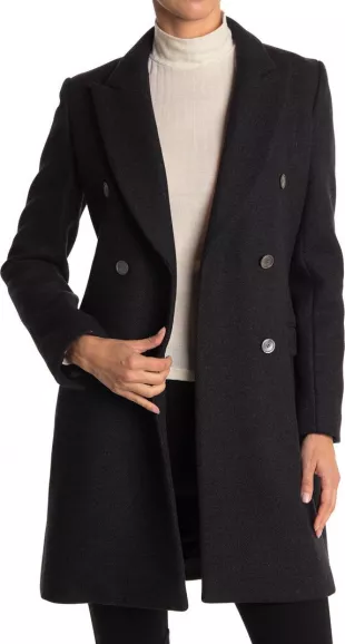 Theory - Double Breasted Wool Coat