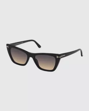 Tom ford Poppy Plastic Cat-Eye Sunglasses worn by Christina El Moussa as  seen in Christina in the Country (S01E02) | Spotern