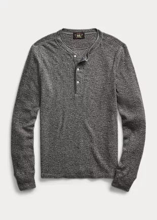 rrl - Waffle-Knit Henley Shirt