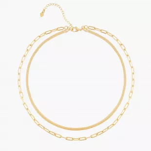 Double Down Layering Chain Necklace