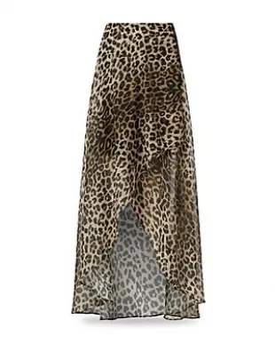 Slvina Leppo Leopard Print Skirt