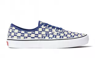 Blue Supreme Checkered Vans