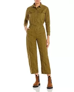 Frame - Cinched Twill Jumpsuit