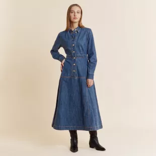 Albaray - Denim Basque Shirt Dress