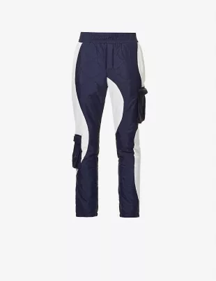 Military Slim Onion-Quilted Shell Utility Trousers