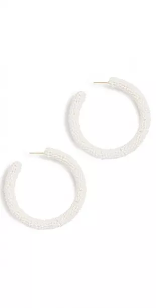 Zaria Earrings in White