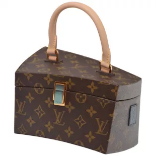 Frank Gehry x Louis Vuitton Monogram Canvas Twisted Box Bag worn by  Christine Quinn as seen in Selling Sunset (S05E10)