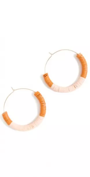 Laura Earrings in Orange/Nude