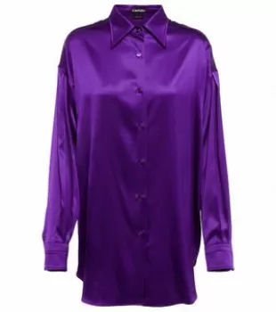 Silk-blend Satin Shirt