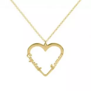 Our Heart Name Necklace