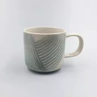 Ceramic Grey Coffee Cup Stonewave