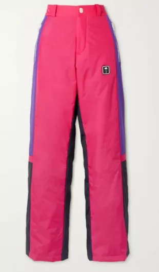Thunderbolt Color-Block Straight-Leg Ski Pants