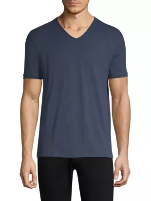 Raw-Edged Cotton T-Shirt