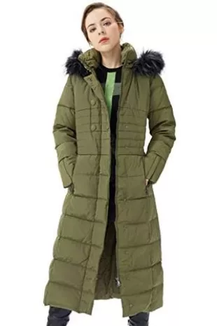 Long Puffer Down Coat Warm Maxi Jacket