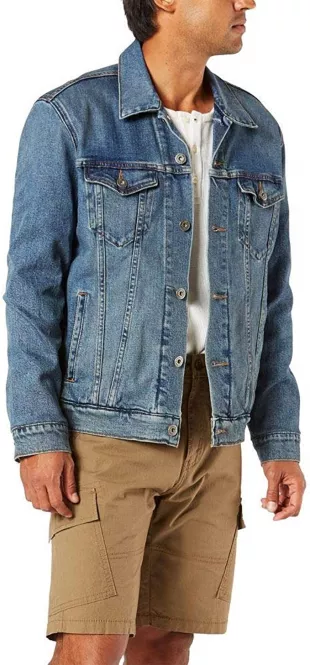 Signature by Levi Strauss & Co. Gold Label Men's Signature Trucker Jacket, Rebel, XX-Large
