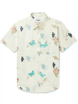 Embroidered Printed Cotton Voile Shirt