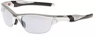 Men's OO9153 Half Jacket 2.0 Low Bridge Fit Rectangular Sunglasses, Silver/Slate Iridium, 62 mm