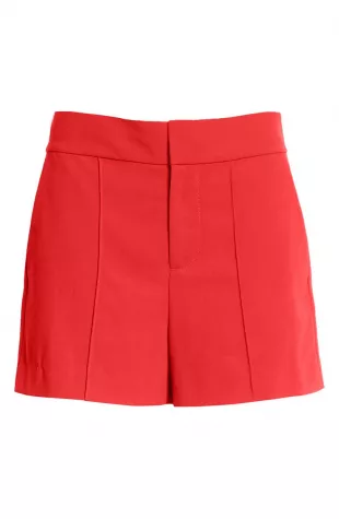 Alice + Olivia - Dylan High Waist Pintuck Shorts