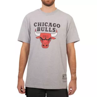 Distressed Chicago Bulls Logo Mens Basketball T-Shirt