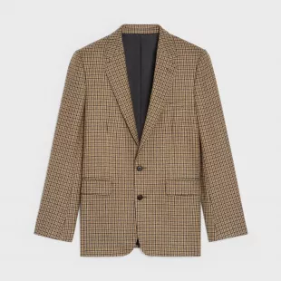 Celine - Classic Jacket In Checked Wool