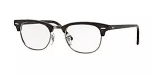 Clubmaster Square Eyeglasses, Tortoise, 49 mm