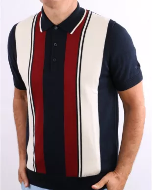 Mod Stripe Knit Polo