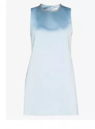 Crystal Heart Open Back Mini Dress