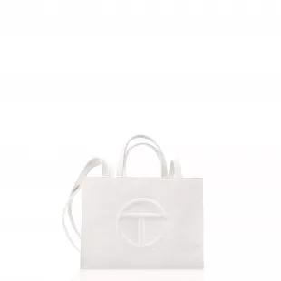telfar - Medium White Shopping Bag