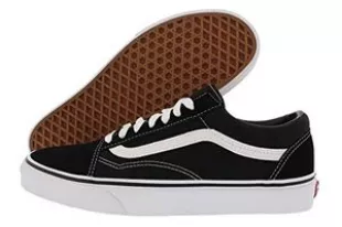Unisex Old Skool (50th) Skate Shoes Black/White)