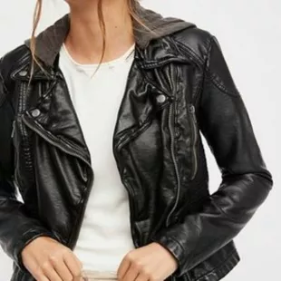 Free people vegan moto on sale jacket