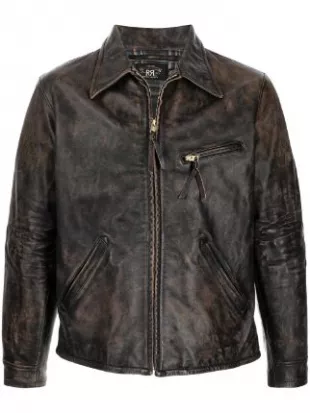 Ralph Lauren - Zipped Leather Jacket