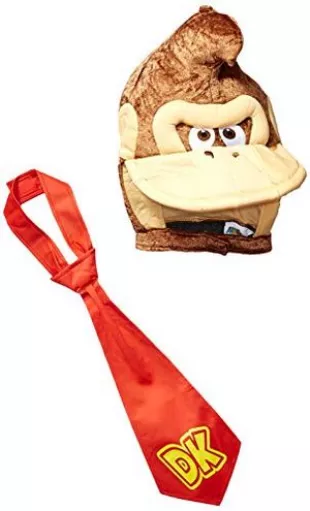 Men's Super Mario Donkey Kong Costume Kit, Brown, One Size