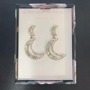 Adrienne Vittadini Moon Earrings worn by Kris as seen in 90 Day Fiancé: The  Other Way (S04E03)
