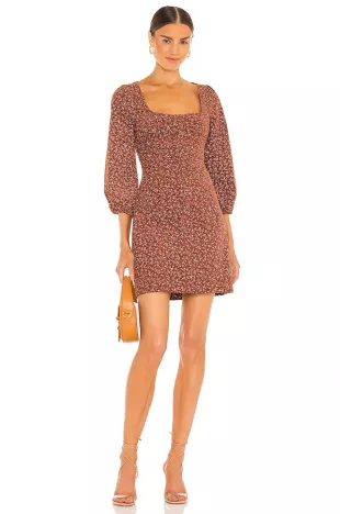 Floral Mini Ranja Long Sleeve Dress