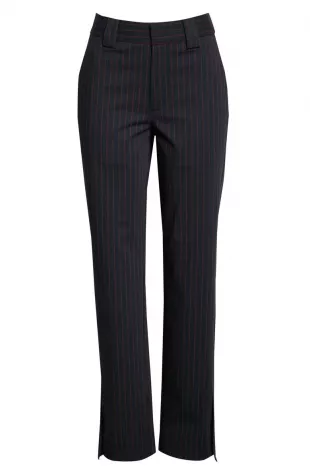 Pinstripe Beaded Fringe Crop Camisole