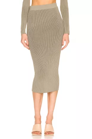 Julian Ribbed Pencil Skirt
