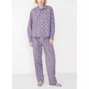 New Rachel Comey Ponder Print Shirt In Blue Multi