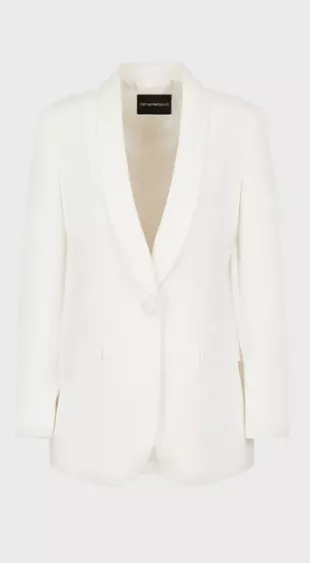 Envers Satin Shawl Collar Jacket