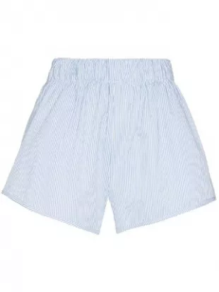 Recreational Habits - Striped Cotton Shorts