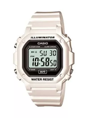 F-108WHC-7ACF Classic White Resin Band Watch
