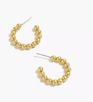 Beaded Hoop Earrings