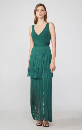 Fringed Evening Gown