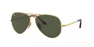 RB3689 Aviator Metal II Sunglasses + Vision Group Accessories Bundle (Arista/Crystal Green (914731),55)