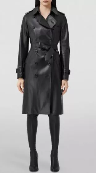 Leather Trench Coat